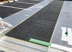 スプレーアスファルト施工手順①