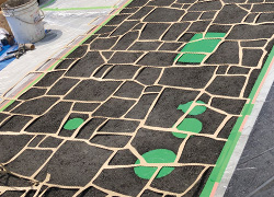 スプレーアスファルト施工手順②