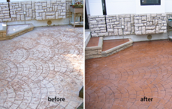 スタンプコンクリートリペア