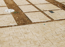 スタンプコンクリートリペア施工手順⑤