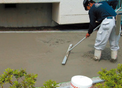 スタンプコンクリート施工手順①